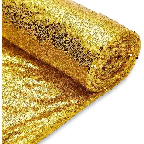 Bright Creations Gold Sequin Fabric Roll For Sewing Quilting 60 In X 15 Feet Target