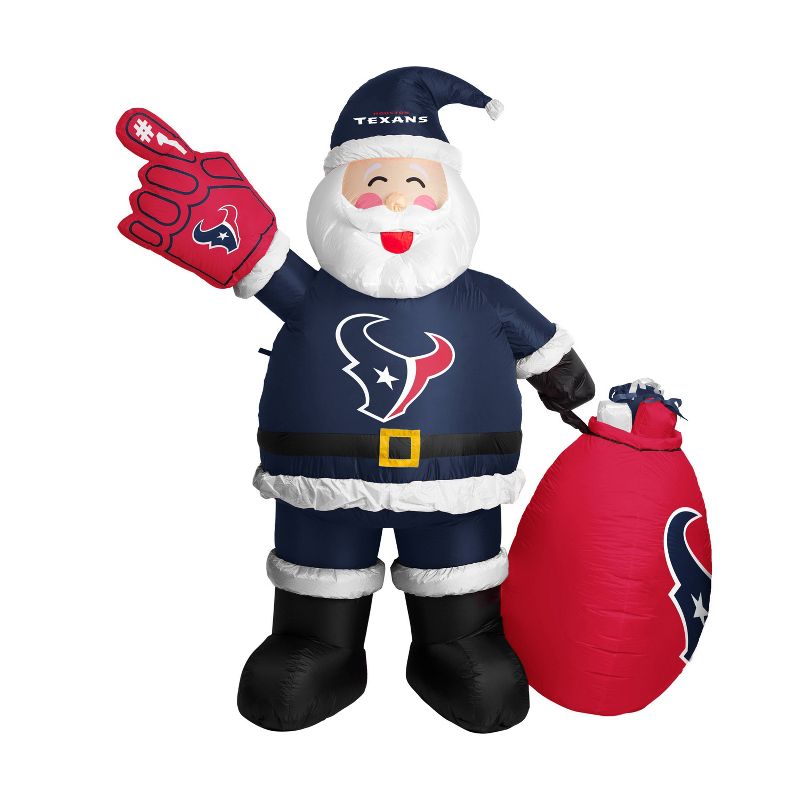 NFL Houston Texans Inflatable Santa, 1 of 2