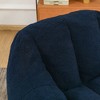 Lyngins Plush Faux Fur Bean Bag Chair, Lazy Chair with Tufted Soft Stuffed Filling, Ergonomic Accent Chair, Single Sofa Chair for Dorm/Apartment, - 4 of 4
