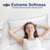 Itopfox Soft Queen Size Pillows Set of 2, Fluffy & Supportive Bed Pillows for Back Stomach Side Sleepers Filled with Down Alternative, Luxury Pillows - 3 of 4