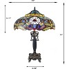 Chloe Lighting Zygo Tiffany-style 2 Light Dragonfly Table Lamp 19 Inch Shade - 3 of 3