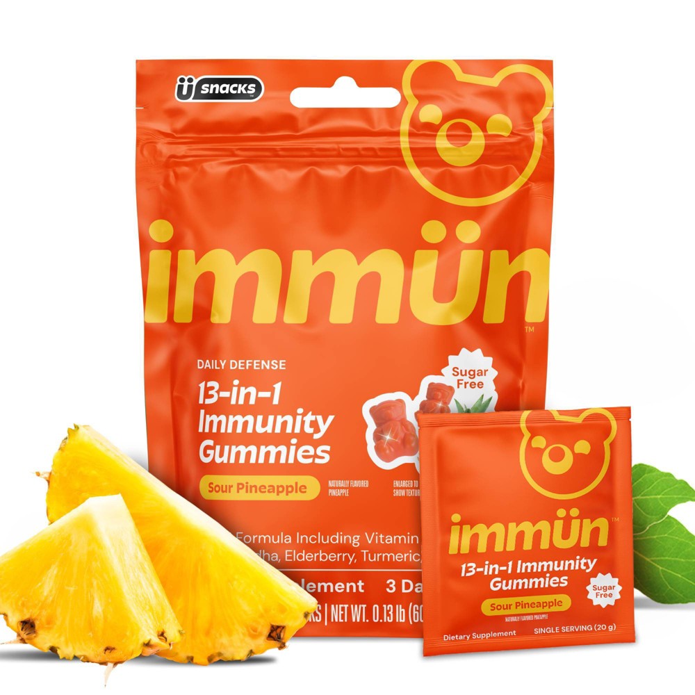 Immün by Grüns Sugar Free 13-in-1 Dietary Supplement Gummies - 60g/3 Servings