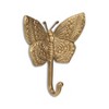 HomeRoots 5" Gold Cast Iron Butterfly Wall Hook - 4 of 4