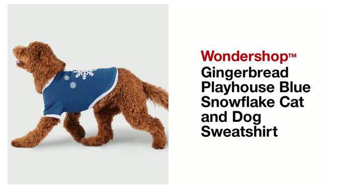 Gingerbread Playhouse Plush Rope Tree Dog Toy - Wondershop&#8482;, 4 of 14, play video