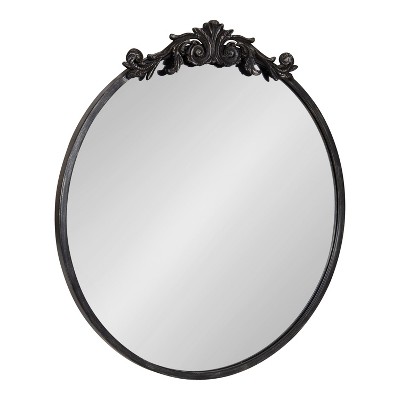 Kate And Laurel Arendahl Metal Round Mirror, 24