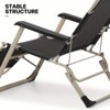 PAGED Folding Waterproof Terrace Lounge Chair Portable Patio Reclining Chair with Pillows for Garden, Pool, Patio - 3 of 4