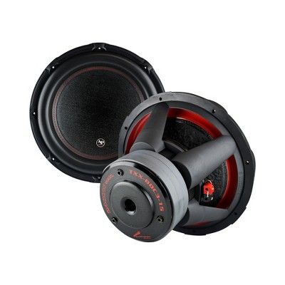 AudioPipe TXX-BDC3-15 15 Inch 2,400 Watt High Performance Powerful 4 Ohm DVC Vehicle Car Audio Subwoofer Speaker System, Black