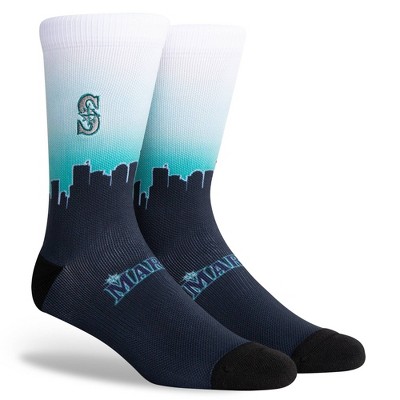 MLB Seattle Mariners Sky Crew Socks - L