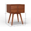 Alpine Furniture Flynn Small Nightstand, Acorn - 2 of 4