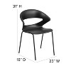 Flash Furniture HERCULES Series 440 lb. Capacity Black Stack Chair - 4 of 4