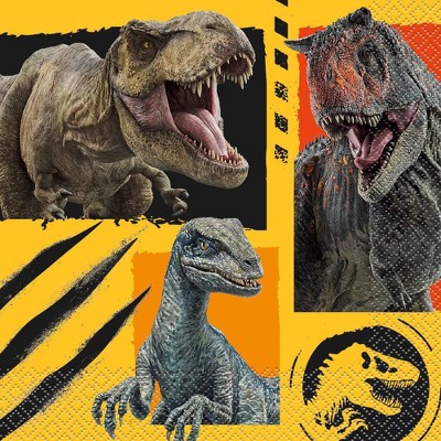 Photo 1 of 16ct Jurassic World 3 8ct 7 Lunch Paper Napkins - 2pcs