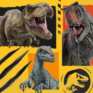 Jurassic World 3 16ct Paper Party Lunch Napkins - 1 of 3