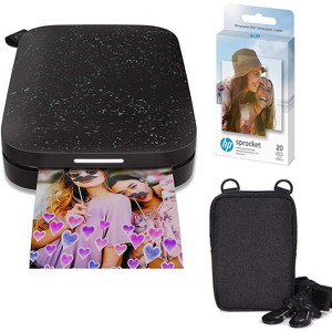 HP Sprocket Portable 2x3" Instant Photo Printer Zink Paper Bundle - 1 of 4