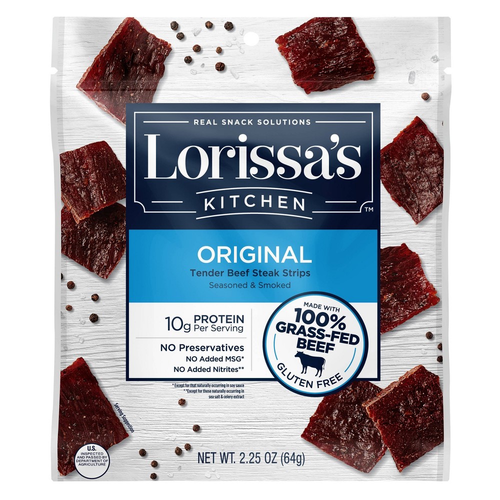 UPC 017082885326 product image for Lorissa's Kitchen Original Beef Steak Strips Jerky - 2.25oz | upcitemdb.com