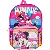 Minnie Mouse Backpack Combo Set - Disney Minnie Mouse Girls' 4 Piece Backpack Set - Backpack & Lunch Kit, Pink - 3 of 4