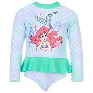 Disney Junior Girls UPF 50+ One Piece Bathing Suit Toddler Sizes (6-9 Months - 7-8) - 1 of 4