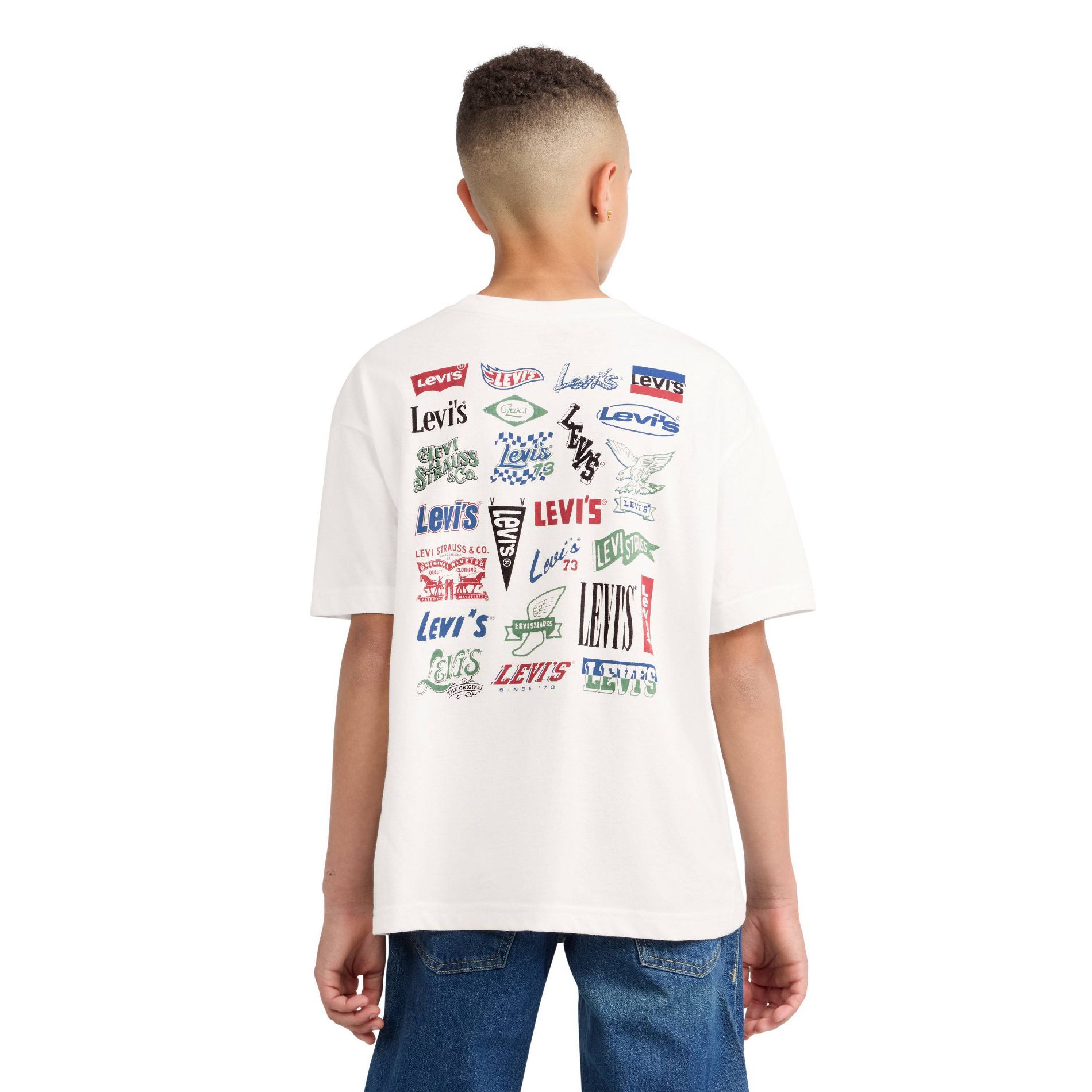 Levi's® Boys' Heritage Logos Graphic T-Shirt - White L