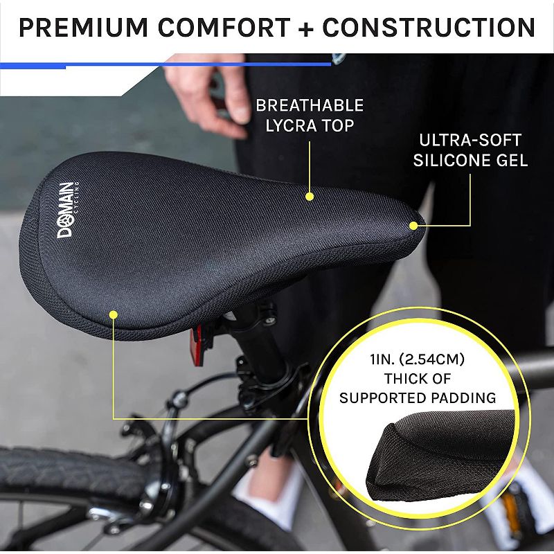 Domain Cycling Adult Gel Bike Seat Cushion, 2 of 5