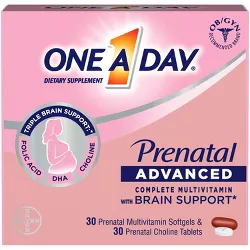One A Day Women's Prenatal Vitamin + Choline - 30ct
