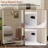 ORRD White Mirror Shoe Cabinet with 6 Flip Drawers, Modern Shoe Rack Organizer with Metal Legs - 4 of 4