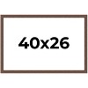 PosterPalooza | 40x26 Wide Barnwood Picture Frame, UV Acrylic, 6 Finishes - Grey, Brown, White, and Black - 2 of 4