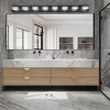 52" Modern 8-Light LED Vanity Light - Sleek Bathroom Wall Fixture, Iron & Acrylic, Dimmable & Energy-Efficient for Bathroom, Mirror Lighting - 4 of 4