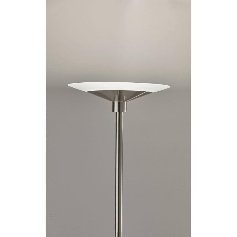 Solar Torchiere (Includes LED Light Bulb) Silver - Adesso, 4 of 9