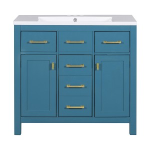 Elevate Your Bathroom: Stylish & Functional Vanity with Sink for Modern Living - 1 of 4