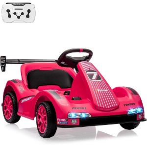 Kids Electric Go Kart,6V Ride On Car w/Parent Remote Control,Music & Stories - 1 of 4