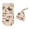 Sweet Jojo Designs Baby Cocoon and Beanie Hat Swaddle Wrap Wild West Collection 2pc - image 2 of 4