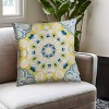 HomeRoots 20" Mustard Cotton Throw Pillow - 2 of 4