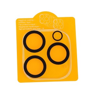 Unique Bargains Cell Phone Camera Cover 5H Glossy Camera Protector Glass Translucent and Black 1 Pcs - 1 of 4