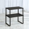 Cabinet Organizer Shelf, Set of 2 Kitchen Counter Shelves, Kitchen Storage, Spice Rack, Stackable, Expandable, Metal and Engineered Wood - 2 of 3