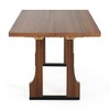 Lirago Solid Wood Rectangular Dining Table Walnut 29.5"H x 35.5"D x 63"W - 4 of 4
