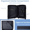 FURNIinspire Bag And Luggage Sets 20 Inch Luggage Set, Lightweight Checked Suitcase with 2 Mesh Bag Travel, Sky Blue, 8.3"*13.6"*21.5" - 4 of 4