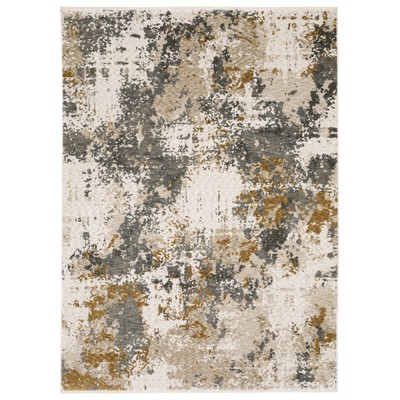 Oriental Weavers Hayden HAY10 Beige/Grey Indoor Area Rug - 3'3" x 5'