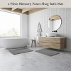 Lavish Home 2-Piece Chenille Memory Foam Bathroom Rugs Set - 2 of 4