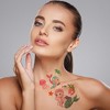 Unique Bargains Realistic Mermaid Temporary Tatto Blue Yellow 10 Pcs - 2 of 4