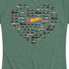 Women's - Hot Wheels - Valentine's Hot Wheels Heart Short Sleeve Graphic T-Shirt - 2 of 4