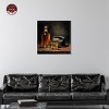 Notoriart Whiskey and Vintage Hat Bar Cart Art For Men Framed - 2 of 4