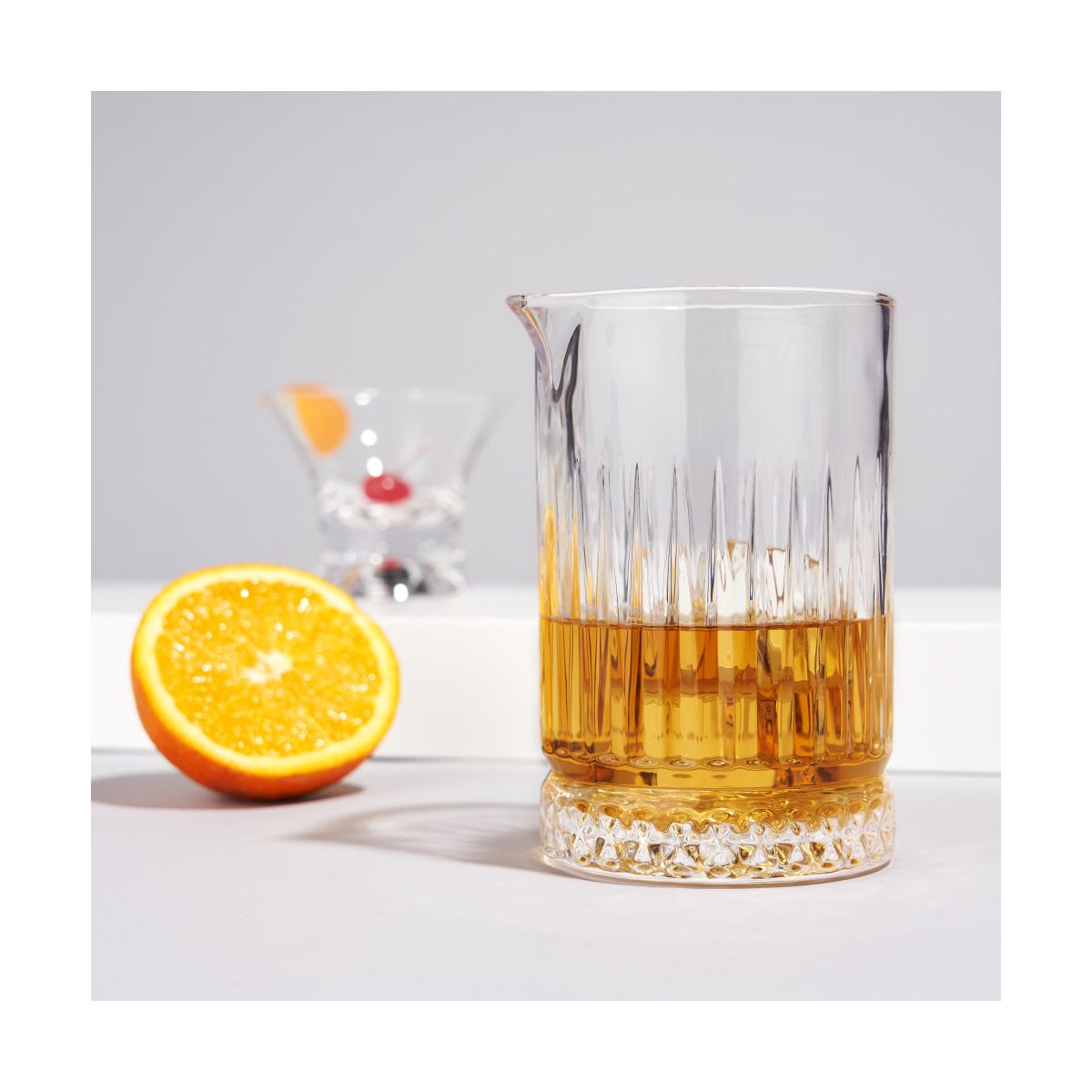 Viski Pedestal Crystal Mixing Glass Perfect for Classic Stirred Drinks, Martini, Rum and Tequila Cocktails, Home Bar, Gifts for Cocktail Lovers, 23 oz - thumbnail 6