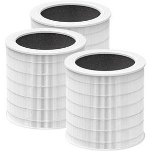 Nispira A2001 Replacement Filter Compatible with Airromi Air Purifier, Compared to Part #AF-2001 3-in-1 Activated Carbon, 3 Packs - 1 of 4
