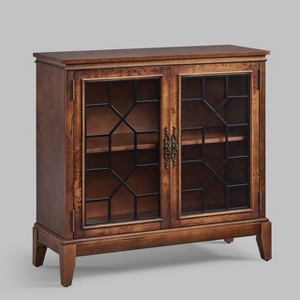 36 inch Wide Accent Cabinet with 2 Doors, Vintage Style Storage Cabinet with Solid Wood Legs-Farati - 1 of 4