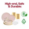 Smarty Had A Party Pink with Gold Organic Disposable Plastic Tableware Set (60 Settings) - 4 of 4