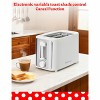 Betty Crocker 2-Slice Toaster, 900W, Variable Toast Shade Control, High Lift Feature, Cool Touch Housing, Bread Centering Guides, White - 3 of 4