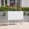 Wooakway Outdoor/Indoor/Decor Metal Elevated Raised Garden Bed Planter Box Planter Pots Cachepot Nursery Pot - 3 of 4