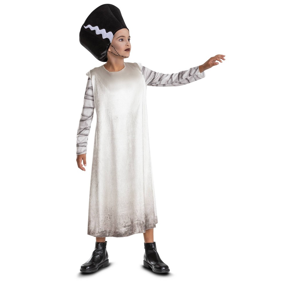 NBCUniversal Studios Girls' Monsters Bride Of Frankenstein Classic Costume Dress 7-8