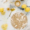 evamatise Big Cats and Palm Trees Jungle Round Cutting Board - Deny Designs - 2 of 3