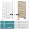 47-inches W x 72-inches H White Galvanized Sheet Screen Outdoor and lndoor Divider for Balcony Patio Garden Room Divider (Helen Steet 01 ) - 4 of 4
