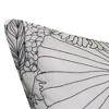 18" x 18" Fine Line Embroidered Floral Decorative Patio Throw Pillow - Edie@Home - 4 of 4